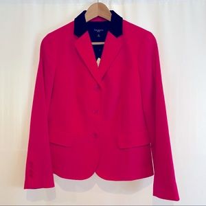 Talbots Bright Pink Blazer - Velvet Collar